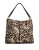 Anne Klein Animal Print Hobo Shoulder Bag - LEOPARD