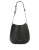 Calvin Klein Leather Hobo Bag - BLACK/SILVER