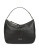 Calvin Klein Leather Hobo Bag - BLACK/SILVER