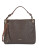 Calvin Klein Logo Saffiano Leather Tote Bag - BROWN/KHAKI/LUGGAGE