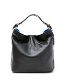 B Brian Atwood Colette Leather Bag - BLACK/COBALT