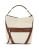 Calvin Klein Canvas Curb Chain Detail Hobo Bag - BROWN