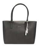 Calvin Klein Saffiano Leather Tote Bag - ECLIPSE