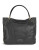 Calvin Klein Pinnacle Side Zip Leather Tote Bag - BLACK/GOLD