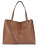 Calvin Klein Reversible Faux Leather Tote - BROWN
