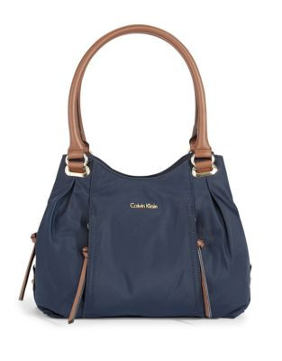 Calvin Klein Florence Nylon Shopper Handbag - NAVY