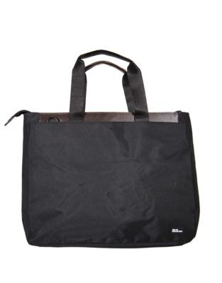 Derek Alexander Nylon Top Zip Tote Bag - BLACK