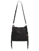 Diane Von Furstenberg Boho Fringe Leather Tote Bag - BLACK