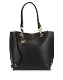 Karl Lagerfeld Bell Faux Leather Tote - BLACK