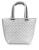 Steve Madden Diamond Quilted Tote - SILVER