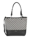 Calvin Klein Reversible Tote with Zip Pouch - BLACK