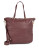Liebeskind Convertible Zippered Leather Tote - CHESTNUT