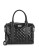 Calvin Klein Quilted Monogram Tote Bag - BLACK/SILVER
