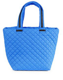 Steve Madden Diamond Quilted Tote - BLUE