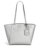 Karl Lagerfeld Suki Branded Leather Tote Bag - ECLIPSE