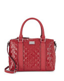 Calvin Klein Quilted Monogram Tote Bag - RED