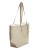 Halston Heritage Leather Tote Bag - WHITE BEIGE