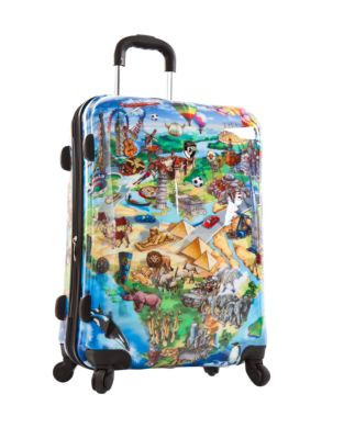 Heys It's a Small World 26 inch-MULTI - MULTI-COLOURED - 26 IN