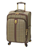 London Fog London Fog Westminster 360 Camel Plaid 20in Expandable Carry On - BROWN - 20