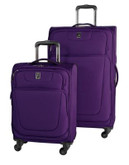 Travelpro Two-Piece Skypro 28-Inch and Carry-On Luggage Set - PURPLE - 2 PIECE