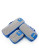 Heys Pack ID 3 pc Slim Packing Cube Set 3 size - BLUE