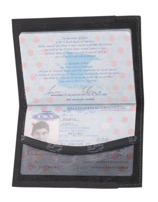 Travel Gear Lewis N Clark RFID Passport Case - BLACK