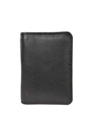 Derek Alexander Leather Business Card Holder - BLACK