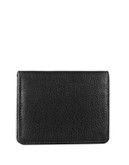 Derek Alexander Small Leather Card Holder - BLACK