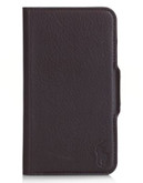 Polo Ralph Lauren Pebbled Leather Samsung Case - BROWN