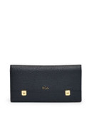 Lauren Ralph Lauren Morrison Slim Leather Wallet - BLACK
