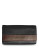 Derek Alexander Multi Compartment Clutch Ladies Wallet - BLACK/BROWN