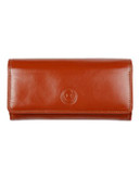 Club Rochelier Traditional Clutch With Removable Checkbook Flap - COGNAC
