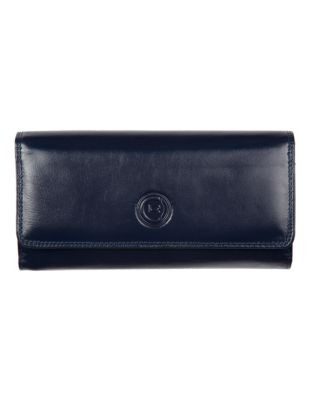Club Rochelier Traditional Clutch With Removable Checkbook Flap - NAVY