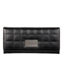 Club Rochelier Quilted Clutch Wallet - BLACK