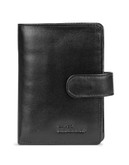 Derek Alexander Three-Part Leather Wallet - BLACK