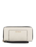 Guess Faux Leather Zip-Around Wallet - CEMENT MULTI