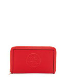 Guess Faux Leather Passport Wallet - RED
