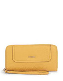 Guess Faux Pebbled Leather Wallet - MARIGOLD