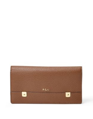 Lauren Ralph Lauren Morrison Slim Leather Wallet - BOURBON