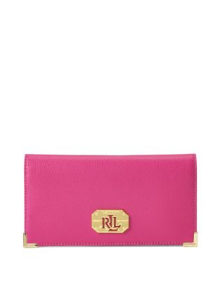 Lauren Ralph Lauren Acadia Slim Wallet - ROSE