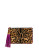 B Brian Atwood Winfred Animal-Print Leather Wristlet - LEOPARD