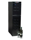 Koolatron Two-Door 18-Bottle Wine Cooler - BLACK