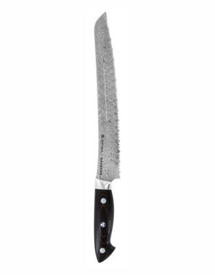 Bob Kramer Euroline SS Damascus Collection Bread Knife 10 inch 260 mm - BLACK - 10