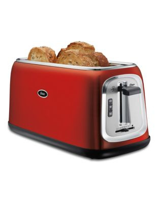 Oster 4-Slice Long-Slot Toaster Red Metallic - RED