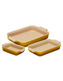 Le Creuset Set of 3 Rectagular Dishes - SOLEIL