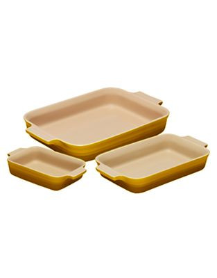 Le Creuset Set of 3 Rectagular Dishes - SOLEIL