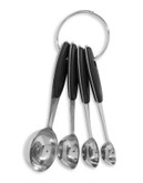 Essential Needs Four-Pack Measuring Spoons - BLACK