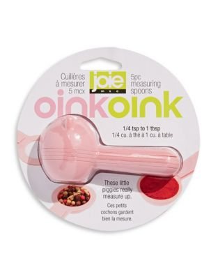 Joie Five-Piece Oink Oink Measuring Spoons - PINK