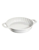 Staub 1.25 Quart Ceramic Pie Dish - WHITE
