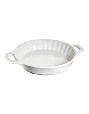 Staub 1.25 Quart Ceramic Pie Dish - WHITE